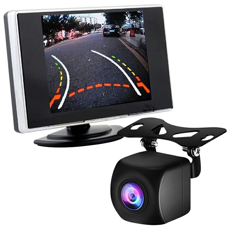 バックカメラセット お得なセット 3.5インチオンダッシュモニター＋小型防水バックカメラ 12V車専用 映像入力2系統 OMT35A0119N