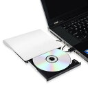 USB3.0 ポータブル外付けドライブ DVD±RW CD-RW 光学式 流線型 Window/Linux/Mac OS対応 超スリムオシャレスタイル USBDVD30