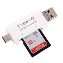 3in1のカードリーダー　microUSB Type-C U