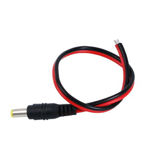 バックカメラや車載モニター用DC電源ケーブル 長さ1M DC Power Plug Pigtail Cable　DC12V1M