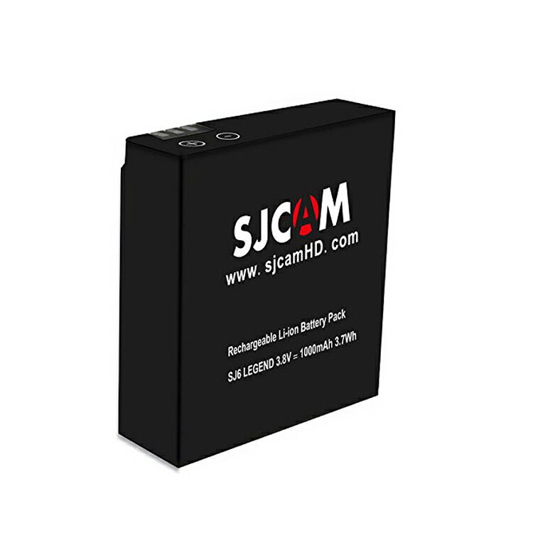 SJCAM バッテリー 正規品 SJ6 Legend専用 3.8V/1000mAh アークションカメラなど用 SJ6用予備バッテリー SJ6BAT