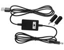 【在庫限り】USB電圧変換ケーブル ブースターモジュール USB給電 USB(メス)から 5.5mm丸端子に変換し出力 DC9VとDC12V切替可 パワーバンク...
