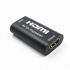 HDMIリピーター 電源不要 HDMIケーブルを最大40m延長 HDMI中継コネクタ HDMIメス口拡張 金メッキコネクターHDMI延長器 HDMIR40