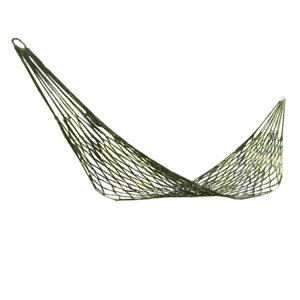 超軽量 メッシュハンモック 持ち運び便利 アウトドア 屋外 キャンプ ハンモック ロープ付き ハンモック モスグリーン限定 HMK230