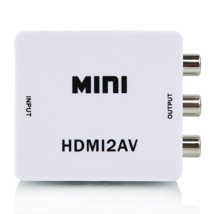 HDMI→コンポジットコンバーター NTSC/PAL切替可 HDMI出力信号をアナログに変換 コンパクト設計 HDMI2AV