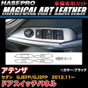 ハセプロ LC-DPMA8 アテンザセダン GJEFP/GJ2FP H24.11〜 マジカルアートレザー ドアスイッチパネル ブラック カーボン調シート(2)