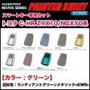 ペインターシートハイパー スマートキー グリーン C-HR ランディアントグリーンメタリック(6W9)近似色/ハセプロ RSPS-KT16GR(4)