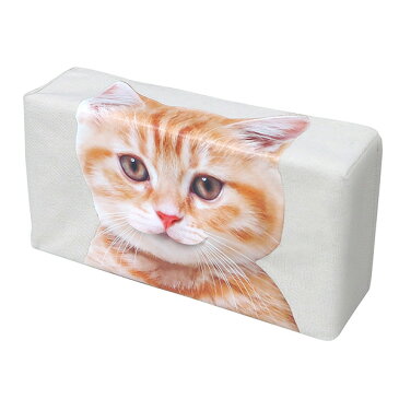 メール便可|ねこのティッシュケース 茶トラ ティッシュBOX ねこのしっぽの物語/明邦 ME323