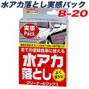 クリーナー＆ワックス 水アカ・タールピッチ・鉄粉などに 全塗装色対応 100ml 水アカ落とし実感パック B-20 リンレイ