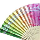 プルメリア レインボー hawaii ハワイアン雑貨 扇子 ハワイアンファン KC-FAN-RPL PICK The HAWAII 2