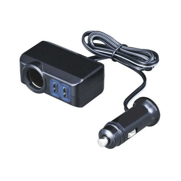 ドラレコ電源 スマホ充電 車載 リバーシブルポート フィットコードソケット2USB 増設 4.8A 貼り付け延..