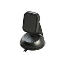 車内 スマホ置場 磁石 ゲル吸盤取付 大型スマホにも対応 スマートフォンホルダー マグネット ブラック X-230 アークス