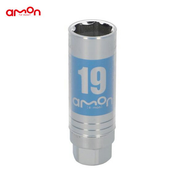 薄型仕様 キズ防止カバー 保護カバー付 タイヤ交換等 アルミホイール用薄口ソケット 19mm レンチ対応 8838 エーモン/amon