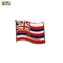 バッジ かばんやキャップ帽などに ハワイ お土産 ハワイアン ピンバッジ フラッグ 国旗 KC-PB-FLG PICK The HAWAII