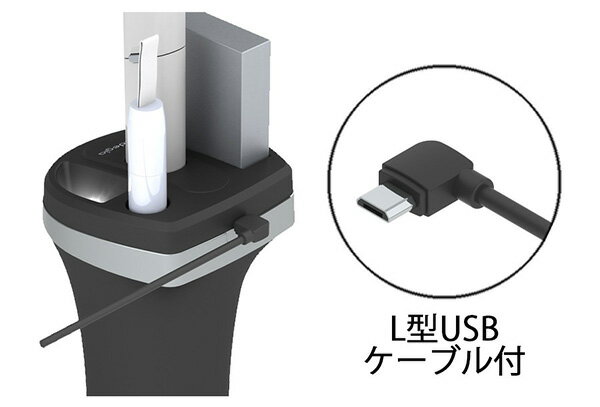 ブラック アイコス 灰皿 ドリンクホルダーにIN LEDライト付き IQOS3 マルチ Multi ...