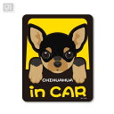 犬が乗っています 車 愛犬 ドッグインカー シール デカール ペットステッカー CHIHUAHUA in CAR チワワ PET-072 ゼネラル