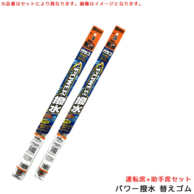 ファミリアバン （Uクリップタイプ除く） H19.1～H30.5 12系 運転席+助手席 ガラコワイパー パワー撥水 替えゴム ソフト99