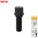 60°テーパー座 17HEX 59mm 首下35mm ラグボルト 輸入車用 1個 M14×P1.25 ブラック 305B-17-35 KYO-EI