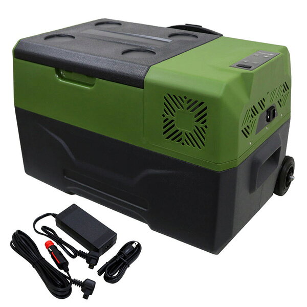 耐荷重約150kg 氷も出来る USB電源搭載 DC12/24V 冷凍冷蔵庫 30L キャスター・ハンドル付 持ち運び楽々 MP-5 大自工業/メルテック hotroad-11016993 カー用品のホットロードタイヤ サンプル画像2