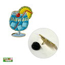 デコ アロハ HAWAII ハワイアン PINS ブルーハワイ ピンバッジ ハワイアン オリジナル BL-PB-BLHI PICK The HAWAII