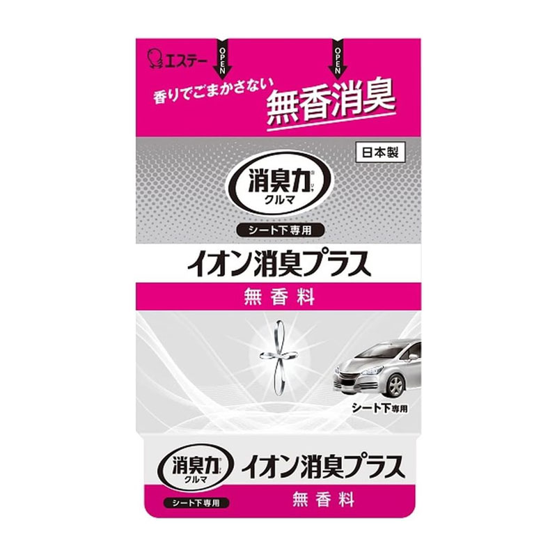 ●イオン消臭効果による化学的消臭で、車内のイヤなニオイをしっかりと消臭します。●香りでごまかさない無香タイプです。●シートの下の見えないところに置くことができる平形タイプです。■品番：13079■メーカー：エステー