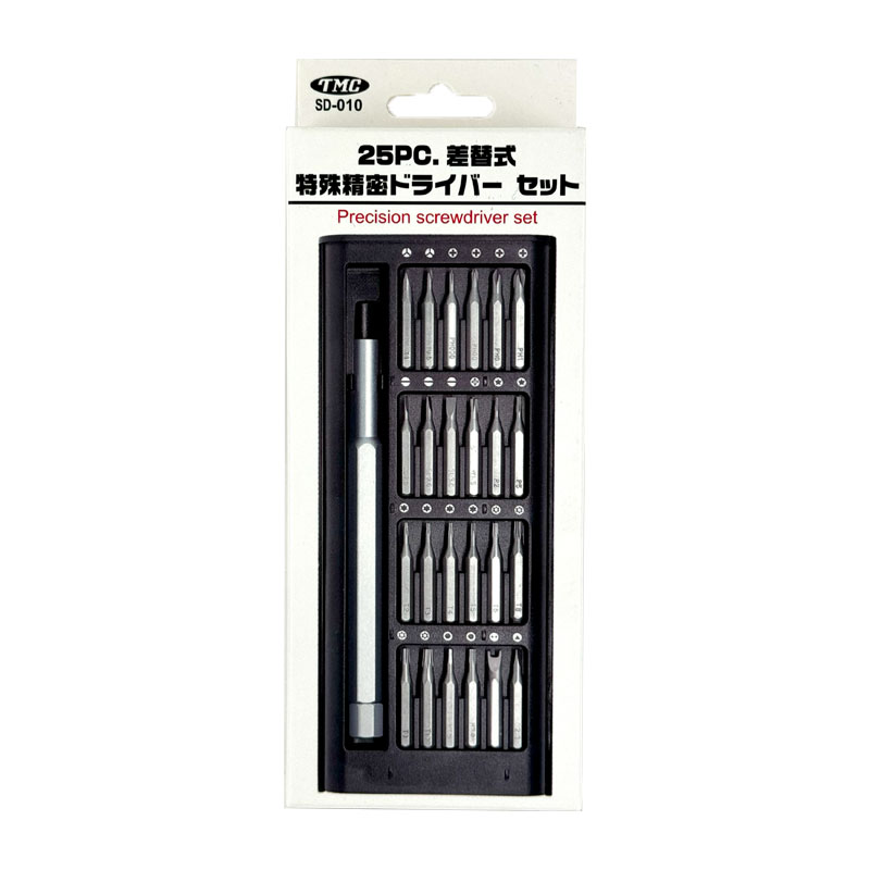 樂天商城 - 25pc マグネット付ケース 便利 特殊精密ドライバーセット 差替式 スマホ・時計・精密機器 トヨミツ SD-010