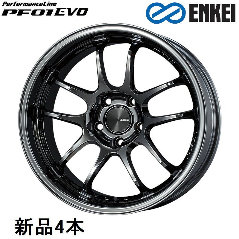 17インチ 17x9.5J 0 PCD114.3 5穴 SBK ホイール 4本 エンケイ パフォーマンスライン PF01EVO ENKEI
