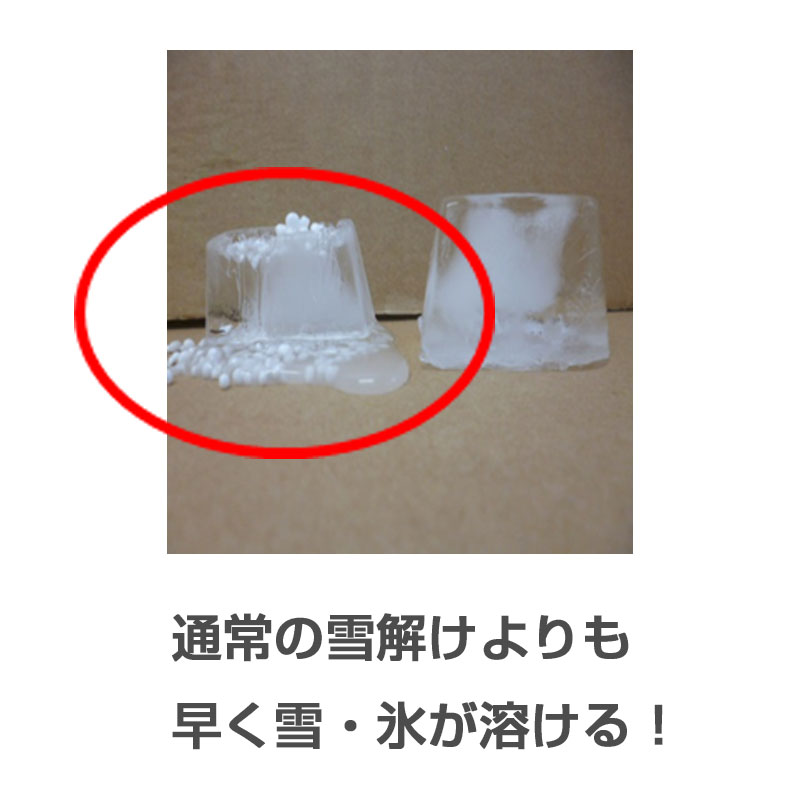 雪や氷をとかす 玄関や道の雪に 凍結防止 すべり防止 融雪剤 雪とけっ子 2kg×40袋 ...