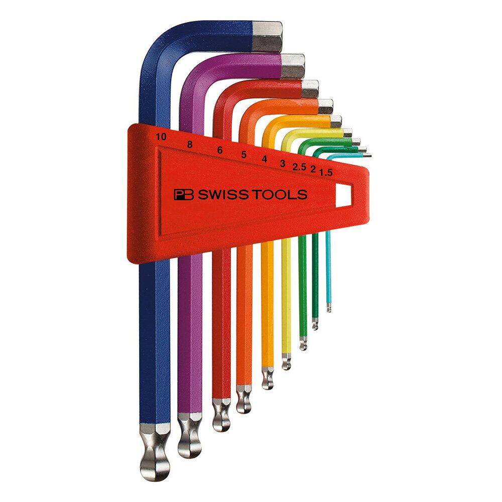 ボール付レインボーレンチセット 212H-10RB PB SWISS TOOLS(ピービースイスツールズ)