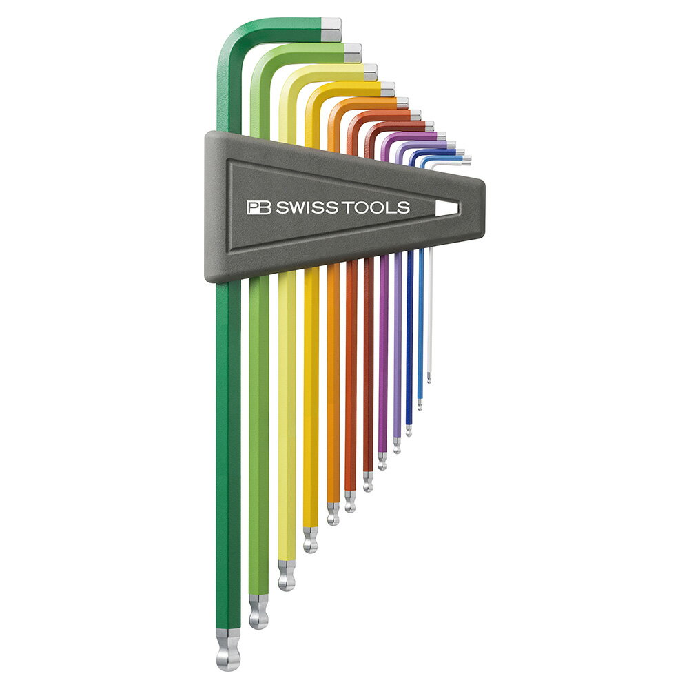 ボール付ロングレインボーレンチセット 212ZLH-12RB PB SWISS TOOLS(ピービースイスツールズ)