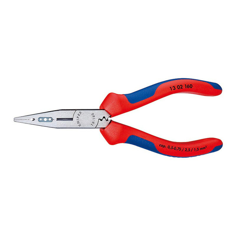電気技師用ペンチ (台紙付き) 1302-160 KNIPEX(クニペックス)