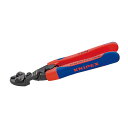 メーカー名：KNIPEX(クニペックス)品番：7122-200商品名：小型クリッパー ベントヘッド ばね付 (台紙付き)●ヘッド仕上げ：黒防錆コート●ハンドル仕様：コンフォート●切断面：傘状●切断能力（軟線；φmm)：6.0●切断能力（中硬線；φmm)：5.2●切断能力(硬線；φmm)：4.0●切断能力(ピアノ線；φmm)：3.6●全長(mm)：200●質量(g)：375●軟線・硬線・ピアノ線を精密に切断することができます。●直径5.2mmまでのボルト・釘・リベット等を切断することができます。●てこの原理を最大限利用した新型機構により他の追随を許さない切断能力を発揮します。●独創的なレバー機構により、極めて少ない摩擦で非常に有利なテコ比が保証されます。●切断する際には、手で加えた力の20倍以上の力が生じます。●入念な焼入れ処理が施された刃の硬度は約HRC64。●鍛造ボディーにより大変頑丈です。●材質はオイル焼き入れ焼き戻し処理済みのクロームバナジウム電気鋼。●20°アングルヘッド。●ストレートタイプと比べ、より平らなカットが可能です。●2種類の異なった材質で作られたツートンカラーの細いハンドルカバー付き。●取り扱いやすく、持ち運びに便利です。●オープンスプリングを装備し繰り返しの作業が楽に行えます。●ストッパークリップにより、ハンドルを閉じた状態でしっかりとロックでき、コンパクトに収納できます。※コンフォートハンドル（本品）は絶縁ではありません。