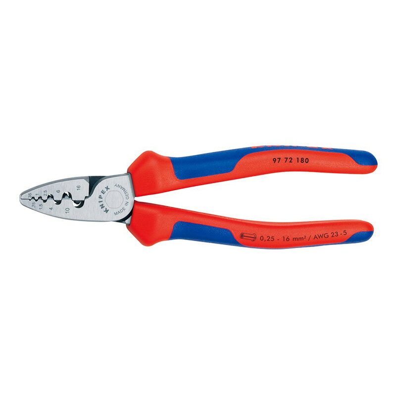 压接钳 - エンドスリーブ用圧着ペンチ 9772-180 KNIPEX(クニペックス)