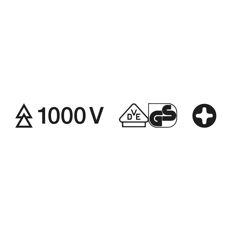 カー用品のホットロードタイヤの絶縁プラスドライバー 1000V 9824-00 KNIPEX(クニペックス)｜アングル2