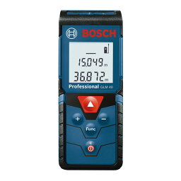 軽量・コンパクトなプロ仕様レーザー距離計 GLM40 BOSCH（ボッシュ）