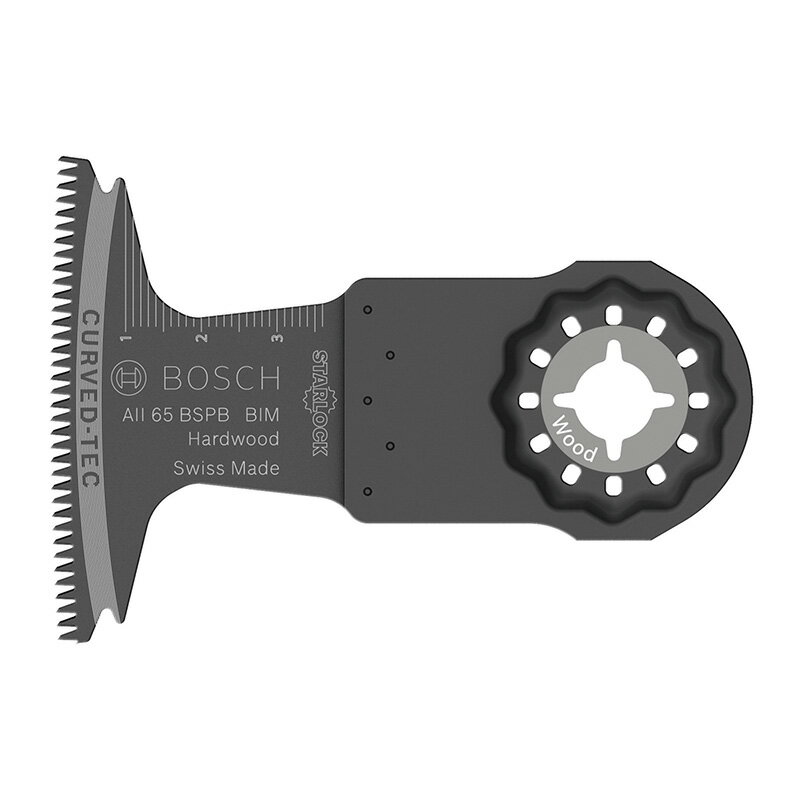 メーカー名：BOSCH（ボッシュ）品番：AII65BSPB商品名：カットソーブレードスターロック●刃幅(mm)：65●刃長(mm)：40●材質：バイメタル●原産国：スイス●入数：1個●質量(g)：25●サイズ(mm)：（H)93×（W)37×（D)6.5●最新のマルチツールアクセサリー。●ワンタッチ取付け。●電動工具本体のパワーを確実に伝達する3D形状採用。●豊富なアクセサリーであらゆる作業に対応。●他社機種にも使用可能。●使用用途が色別で仕分けされているので欲しいブレードが一目でわかる。●C-tec●木材用●堅い木材、OSBボード、広い開口・高速切断●適用機種：ボッシュ、マキタ、日立OISマルチツール、ボッシュスターロックシステム全機種