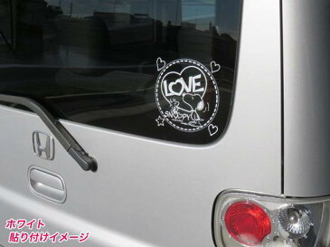 スヌーピー(PEANUTS)の転写ステッカー ブラック 150×150mm LAUGH SNOOPY/AXS/ア-クス:SNS-32