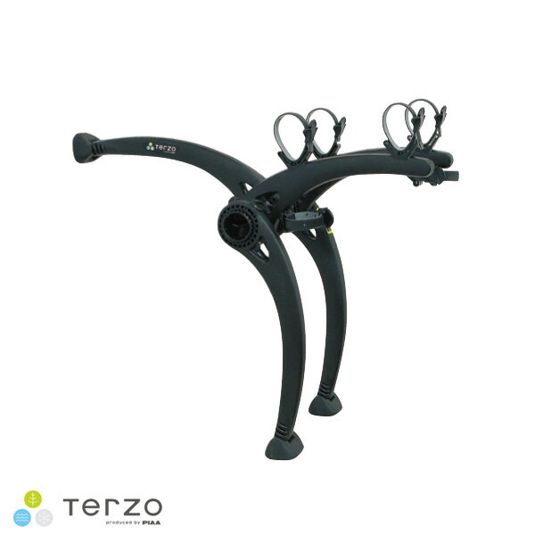 ●Terzoのサイクルキャリア リアサイクルキャリア 2台積み REAR CYCLE CARRIER-2 EC16BK●トップチューブ2か所とシートチューブ1か所の3点で固定することで、積載したバイクの揺れを極限まで低減●車両への取り付けは付属の6本の強靭なベルトとフックでしっかり固定。フック形状が合わない車両も別売オプションのハッチハガーを使用して固定可能●折り畳んでコンパクト収納可能●製品重量：4.0kgサイクルキャリア ラインアップフォークダウンタイプ → EC21リアサイクルキャリア → EC16BK(2台積み) / EC16BK3(3台積み)車内積載用サイクルキャリア → EC23(2台積み) / EC25(1台積み)☆サイクルキャリア用オプション ラインアップルーフキャリア用 15mmスルーアクスルアダプター EC26BLリアサイクルキャリア用 ハッチハガー TP3035リアサイクルキャリア用 バイクビーム EC-BB2車室内キャリア用 クイックリリースステイ TP2130車室内キャリア用 ホイールホルダー TP3038車室内キャリア用 15mmスルーアクスルアダプター EC26BL車室内キャリア用 リンクストラップ EA72S(1本入り) / EA72W(2本入り)■納期についてメーカーお取り寄せ商品となります。メーカーの在庫状況によっては納期にお時間がかかったり、既に完売となっている可能性もございます。お急ぎのお客様はメール、お電話にてお問い合わせ下さい。