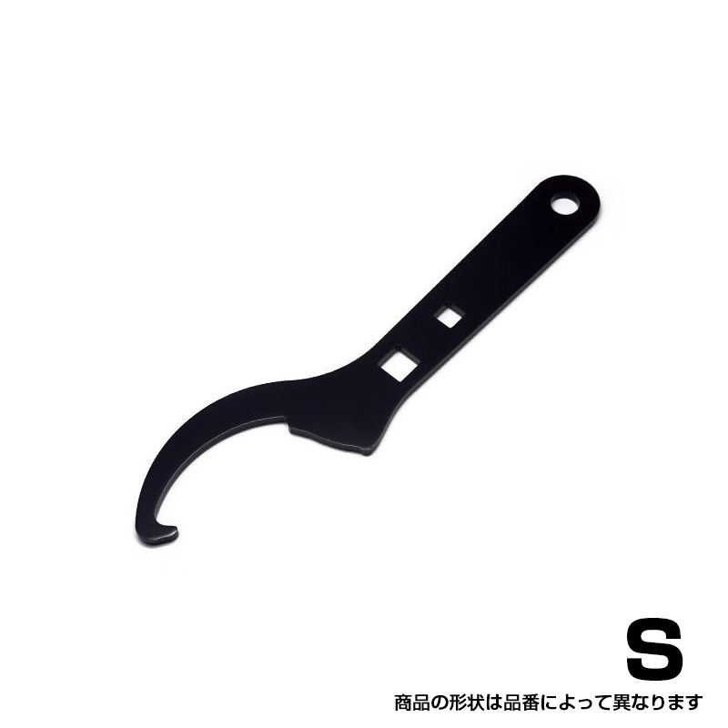 車高調レンチ Sサイズ シートロック外径φ55〜φ75対応 スチール製 ブラック 9.5mm（3.8in） 12.7mm（1/2in） 工具/brado TO-WR02