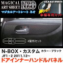 ハセプロ MSN-DIPH3 N-BOX・カスタム JF1/JF2 H23.12~ マジカルアートシートNEO ドアインナーハンドルパネル ブラック カーボン調シート(2)