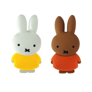 メール便可｜ミッフィー miffy メラニー エンブレムマスコット 2個セット 車 W34mm×D10mm×H66mm/明邦 MEIHO DB11