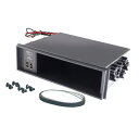 DIN BOX USB電源 2.4A DC12V 自動判別充電 ブルーLED照明付 コード長約40cm ブラック ヤック VP-D12