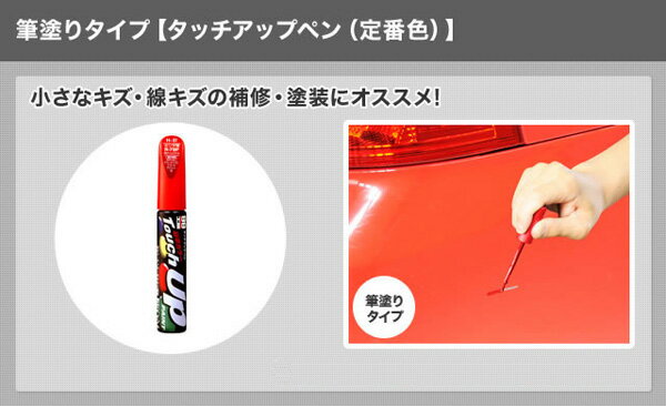 タッチアップペン【トヨタ 051 ホワイトパールマイカ】 12ml 筆塗りペイント ソフト99 T-7 17007