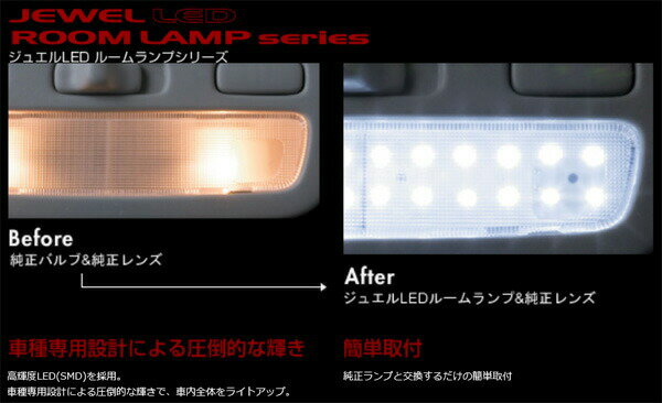 ジュエルLEDルームランプ 車種別セット マツダ アクセラ スポーツ (H25.11～ BM#) ヴァレンティ/Valenti RL-PCS-AXB-2 3