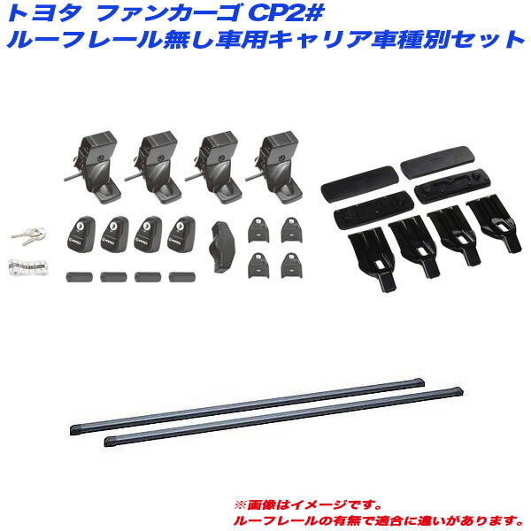 キャリア車種別セット ファンカーゴ CP2# H11.8～H17.10 ルーフレール無し車用 INNO/イノー INSUT + INB127 + K193