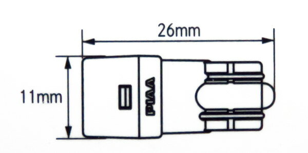 LED�Х�� T10 6500K 30lm ����� 2������ �����饤��LED���꡼�� 12V���� 0.4W �ݥ�����󡦥롼��塦�ʥ�С����ʤ� PIAA HS101