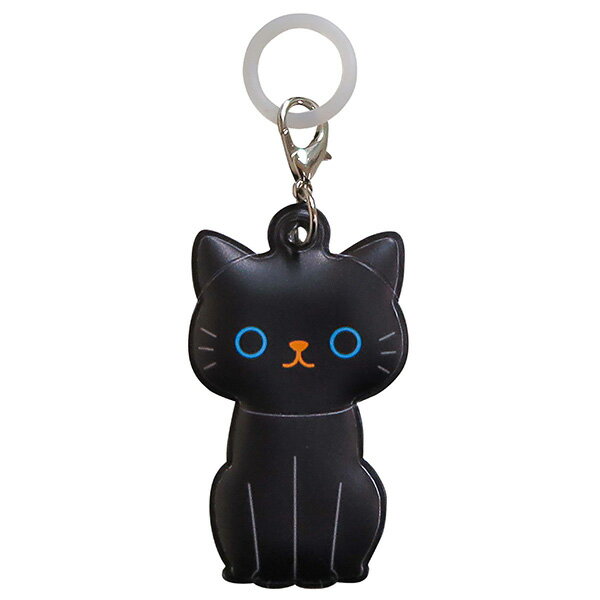 傘マーカー ねこ クロ 猫 かさ用アクセント 雨の日 目印 盗難防止 黒 明邦/MEIHO ME192