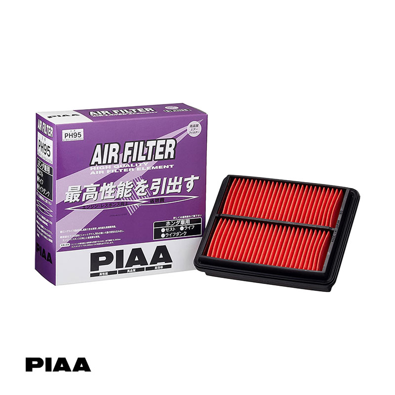エアーフィルター 純正交換タイプ ゼストJE1・2/ライフ等 ホンダ系 ビスカスタイプ(湿式) エンジン性能向上 PIAA/ピア PH95