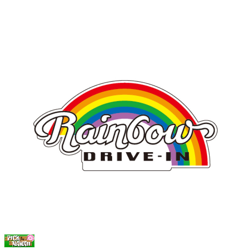 キャップやバッグに PINS ハワイアンピンズ ピンバッジ Rainbow Drive-In ハワイ お土産 レインボードライブイン RD-PB-LG PickTheHawaii 1