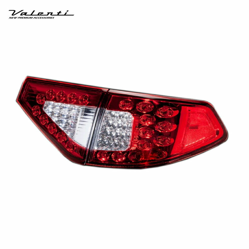 インプレッサ WRX Sti GR#/GH# ハーフレッド/クローム ジュエルLEDテールランプ REVO TSGRIMP-HC-2 ヴァレンティ